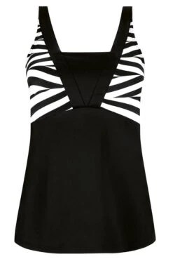 Amoena Prothesen-Tankini-Oberteil Faro -Amoena Verkäufe Amoena Tankini Top Faro 71623 schwarz weiss 03 1280x1280