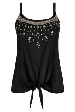 Amoena Prothesen-Tankini-Oberteil Mykonos -Amoena Verkäufe Amoena Tankini Top Mykonos BL 71610 schwarz weiss sand 04 1280x1280