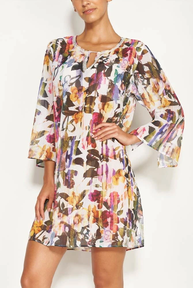 Tunika Black Flora 1 Tunika Black Flora