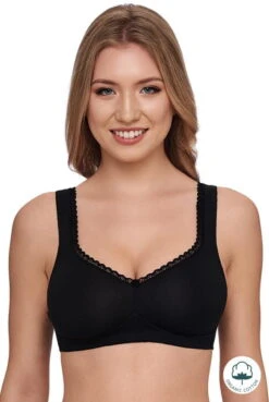 Neu eingetroffen -Amoena Verkäufe SUSA BH Organic Cotton gemoldet 7758 004 schwarz 01 flag 1280x1280